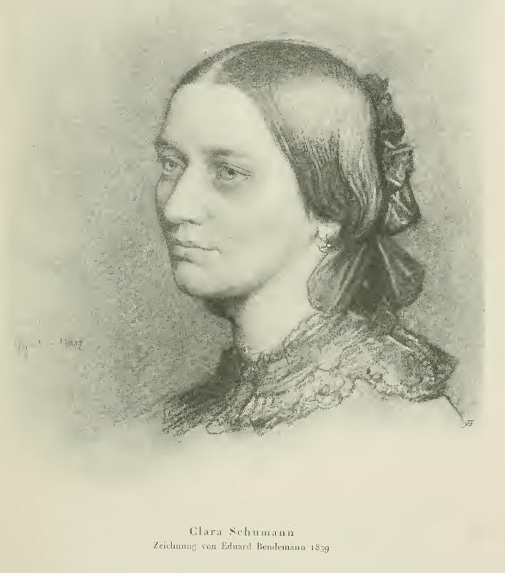 Клара Шуман. Рисунок Эдуарда Бендемана, 1859