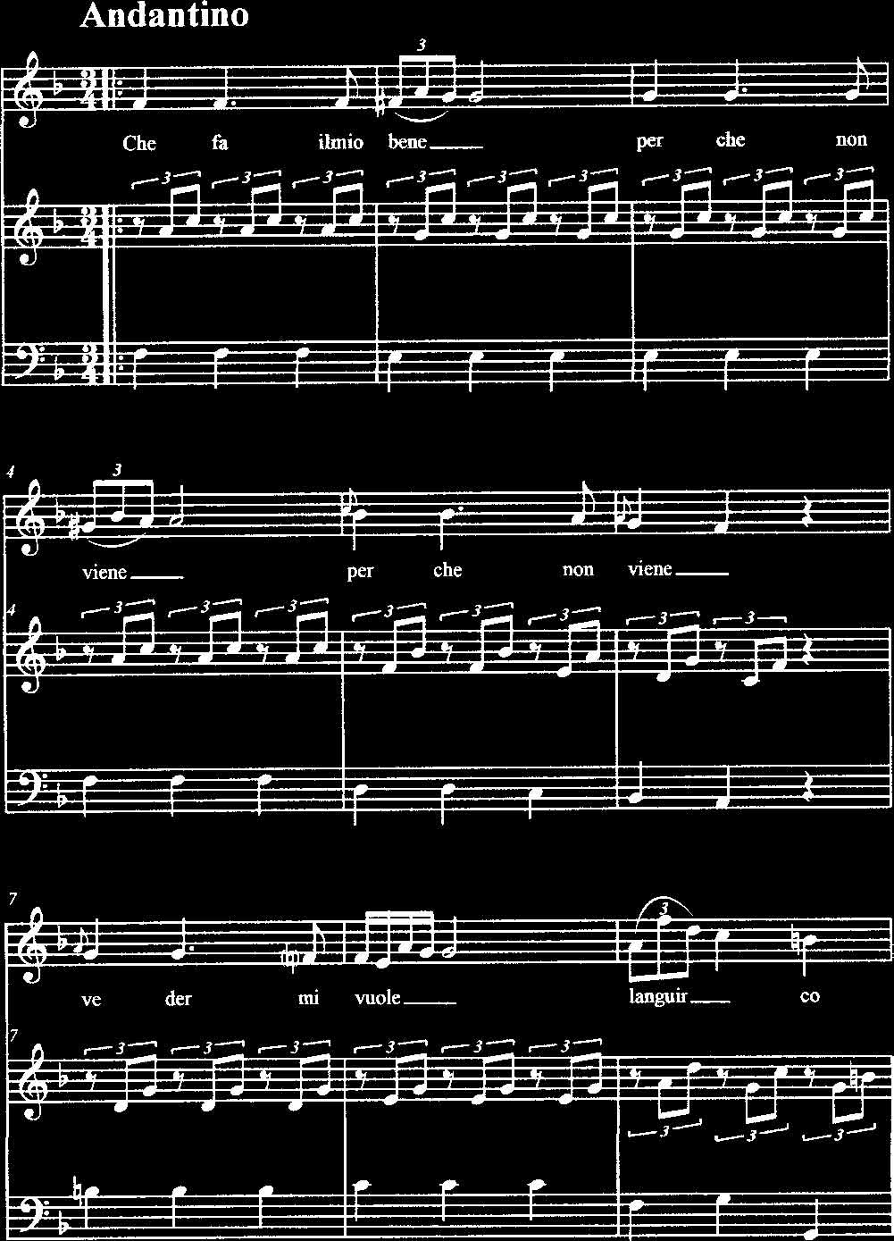 Рис. 7.2. Факсимиле рукописи Виотти «Ariette» (первая страница)